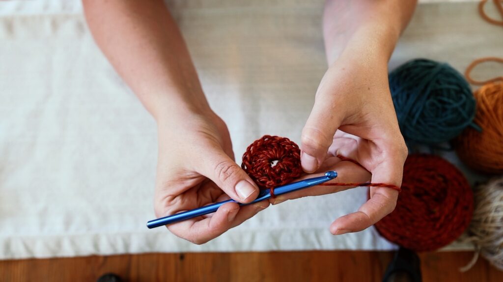 A full crochet Magic Ring.